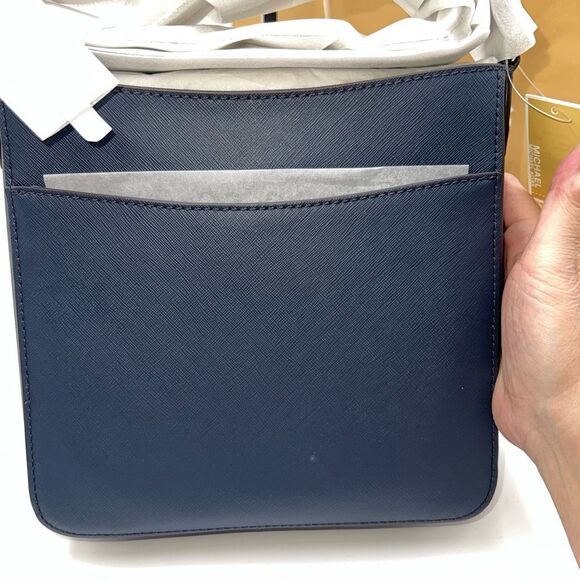 Michael Kors Jet Set Travel Navy Marine Blue with Silver Hardware - Picture 5 of 13